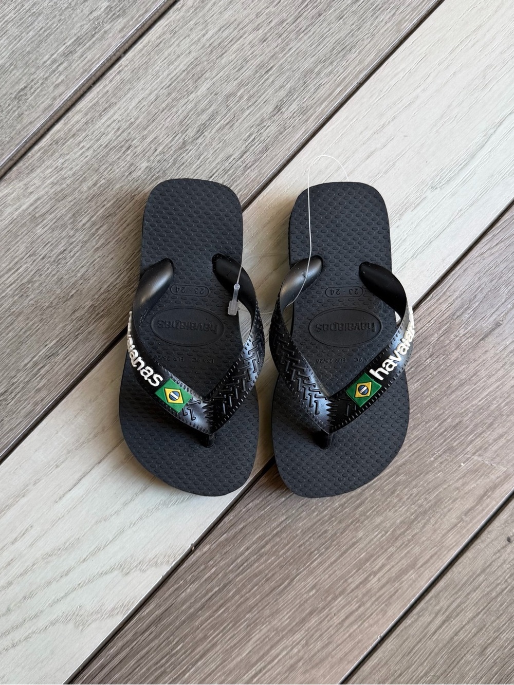 Havaianas Kids Brazil Logo Flip-Flops